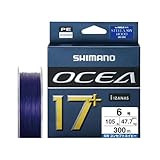 シマノ(SHIMANO) PEライン オシア 17+ PE 300m LD-A71Y 6号(105lb) SWネイビー