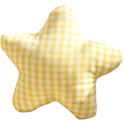 Lipfer Cojín con Forma De Estrella, Cojines Decorativos para Cama Y Sofá, Cojín De Suelo De Felpa con Forma De Estrella, Cojín Decorativo para Habitación con Piel Sintética De Conejo para Sofá,