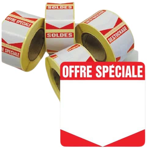 Rotolo 500 Etichette Adesive OFFERTA SPECIALE 35x35 Mm - Lucide, Per Promozioni E Sconti - Foto 2
