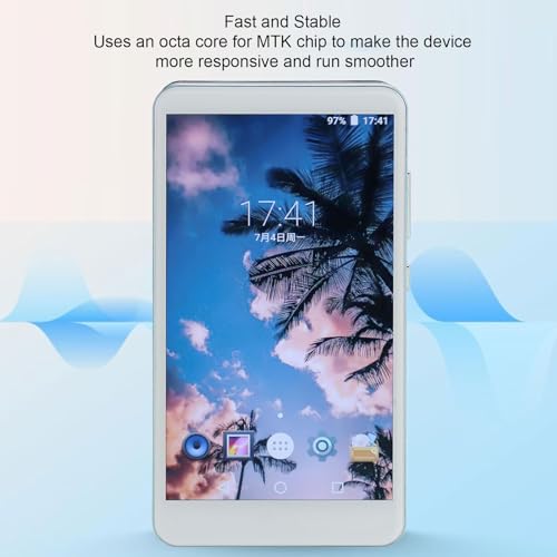 MP4 Player Com Bluetooth e Wifi, Tela de Toque FHD de 5 Polegadas MP4 Mp3 Player Com Alto-falante e
