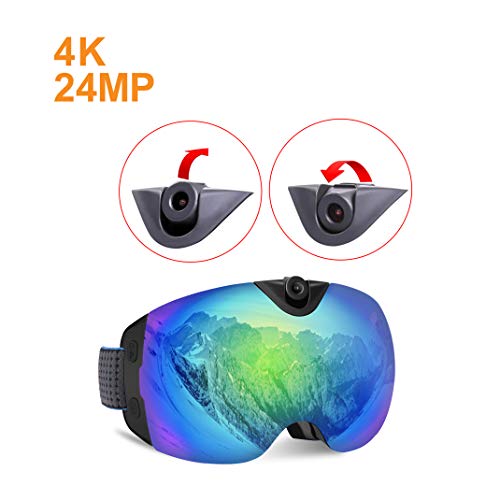Image of OhO 4K Smart Ski Goggles, WiFi Camera Snowboard Goggles with UV Protection, Anti Fog (Men /Women)