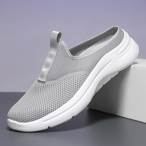 Men's Breathable Slip-On Sneakers Lightweight Casual Walking Shoes with Air-Cooled Foam for Summer Comfort4