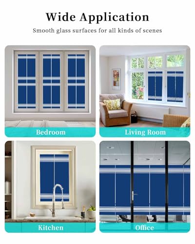 Película Decorativa para Ventanas Blue White 17x78 pulgadas miniatura 6