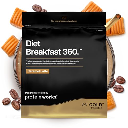 Protein Works | Diet Breakfast 360 – GOLD Innovation, Batido Sustitutivo para Desayuno Saludable, Pérdida de Peso, Con Cafeína, Bajo en Azúcar, Crema de Vainilla, 36 Porciones, 2kg Protein Works | Diet Breakfast 360 – GOLD Innovation, Batido Sustitutivo para Desayuno Saludable, Pérdida de Peso, Con Cafeína, Bajo en Azúcar, Crema de Vainilla, 36 Porciones, 2kg