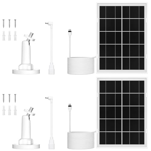 7W Solar Panel for Ring,2Pack Solar Charger for Stick Up Cam