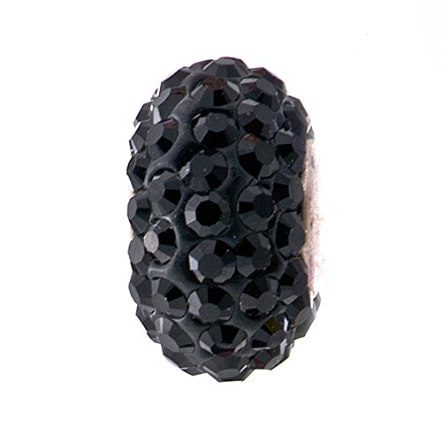 CharmSStory 925 Sterling Silver Black Simulated Birthstone Charms Synthetic Crystal Bead For Bracelets3