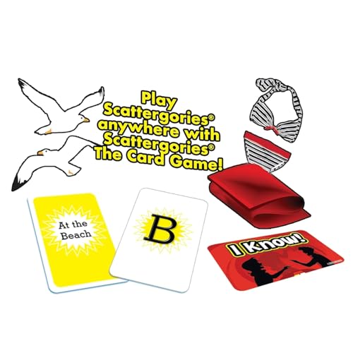 Image of Family Card & Board Games for Adults and Kids, Fun Strategy & Party for All Ages, Multi-Players, Perfect for Game Nights, Travel & Home Entertainment (Scattergories)