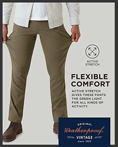Weatherproof Vintage Cargo Pants For Men - Water Resistant Casual Mens Cargo Pants | Mens Hiking Pants | Regular Fit Casual Cargo Work Pants For Men | Outdoor Men's Cargo Pants| Size 40W X 34L, Olive #TOP3