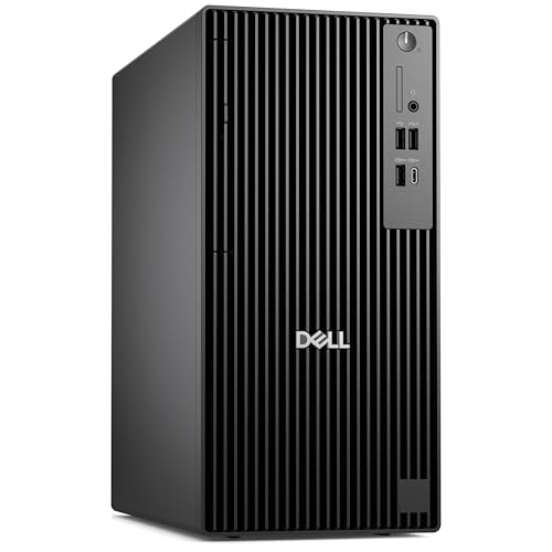 Image of Dell Pro Tower Plus Desktop PC, Intel Core Ultra 7 265 20-Core up to 5.3GHz, 13 Tops NPU, 8GB DDR5 RAM, 1TB PCIe SSD, Intel Graphics, DVD-RW, 3 DisplayPorts, 2 USB-C, Ethernet, Windows 11 Pro, Black