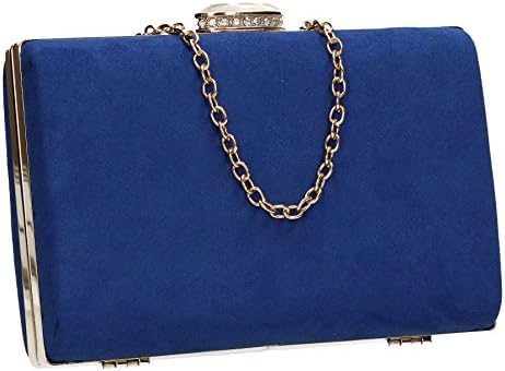 SwankySwans Surrey Suede Velvet Womens Elegant Ladies Party Prom Wedding Bridal Box Clutch Bags