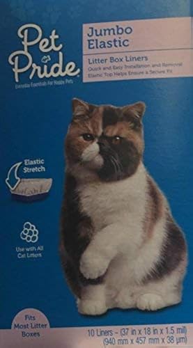 Pet Pride Jumbo Elastic Litter Box Liners