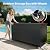 RICNOD Outdoor Storage Box with Wheels 135 Gallon, Mobile Waterproof Aluminum Deck Box, UV Resistant Patio Storage Box with Lid for Patio Furniture, Garden Tools (Black)