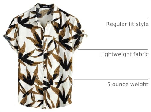 Image of VATPAVE Mens Casual Hawaiian Floral Shirts Short Sleeve Button Down Tropical Shirts Beach Summer Shirts