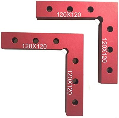 1Set Woodworking Right Angle Positioning Clamps 90 Degrees L-Shaped Fixed Clip (120mmX120mm)
