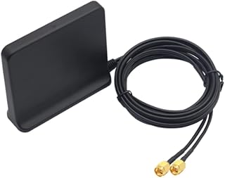 FUWIND Signal Boost 5G 4G LTE 3G gsm Mimo High Gain Aerial Antenna 12Dbi 600-6000Mhz Omni External WiFi Antenna (SMA Black)
