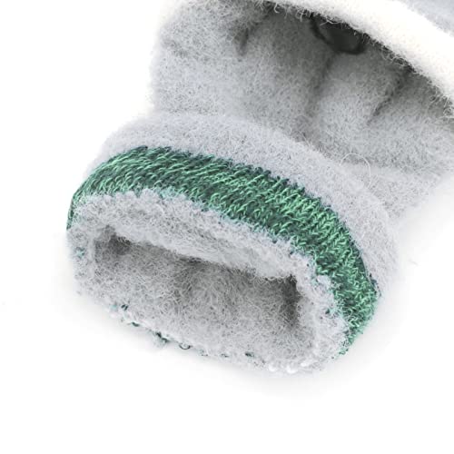 Image of Holiberty Cute Baby Kids Winter Fingerless Gloves Toddler Boys Girls Cartoon Christmas Elk Knit Mittens Warm Snow Gloves 2-8Y