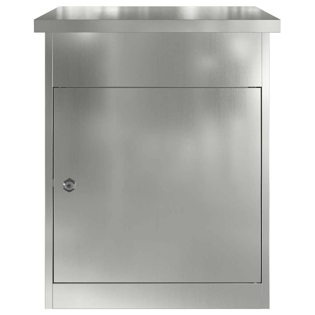 vidaXL Caja de Entrega de Paquetes Negro 44 x 35 x 59 cm, Buzón de Jardín y Terraza, Diseño Moderno, Materiales Resistente, Solución para Paquetes Seguros