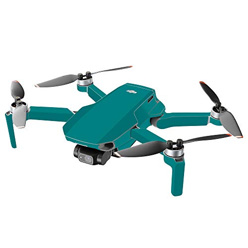 Image of MightySkins Compatible with DJI Mini 2 Portable Drone - Solid Teal | Protective, Durable, and Unique Vinyl Decal wrap Cover | Easy to Apply, Remove, and Change Styles | Made in The USA