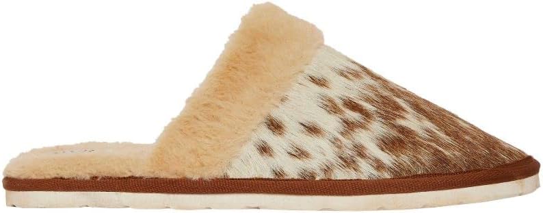 Myra Bag Homey Slipper Fur Leather Shoes S-4138