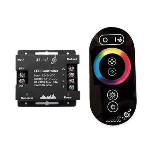Contrôleur de musique tactile RGB avec télécommande et variateur 12V