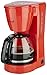 Korona 10117 Cafetière | Cafetière filtre pour 12 tasses de café | Pot en verre | Rouge | 800 Watt