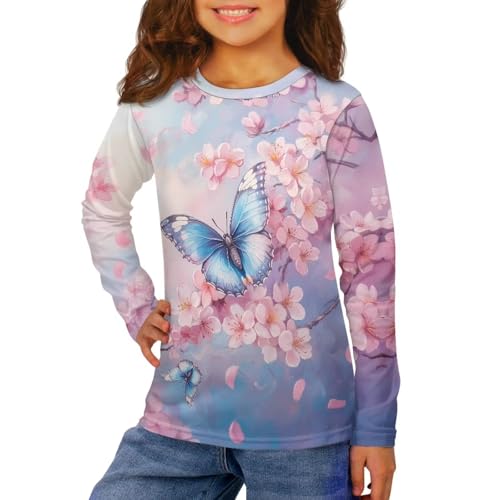 Girl Cute Tops Tees & Blouses 3-16 Years Long Sleeve T Shirt for Kids Winter Clothes3