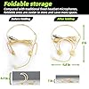 MRSDY Professional Headset Microphone, Compatible with Shure Wireless System, Omnidirectional Condenser Double Over Ear Headworn Mic, 4-Pin Mini XLR, Cable Length 42 Inch (Beige) #2