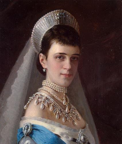 Portrait de l'impératrice Maria Fiodorovna tableau d'art idéal pour grand salon