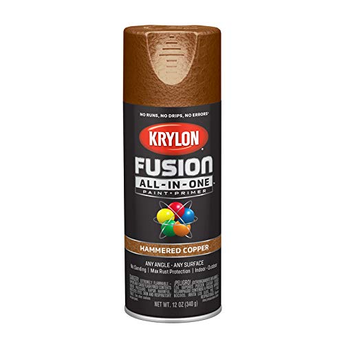 Krylon Fusion All-In-One Hammered Copper Paint + Primer Spray Paint 12 Oz. - Case of: 6