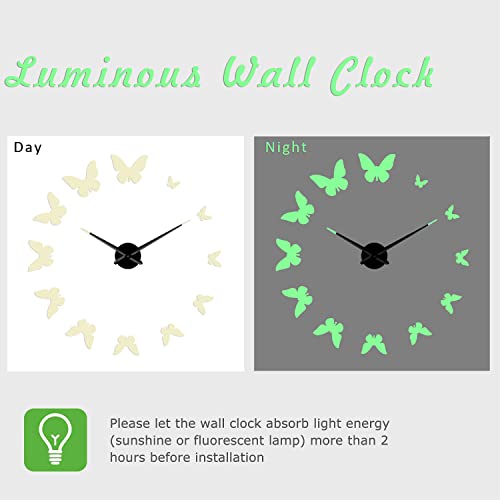 Sticker mural 3D acrylique horloge murale silencieuse 68,6 cm - 5