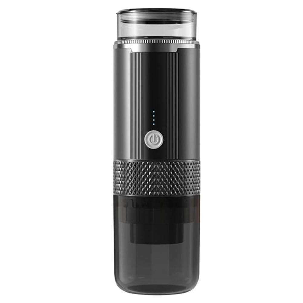Vjsujehgy Portable Coffee Machine Coffee Maker Electric Capsule Ground Coffee Brewer Fit for Coffee Powder and Coffee Capsul