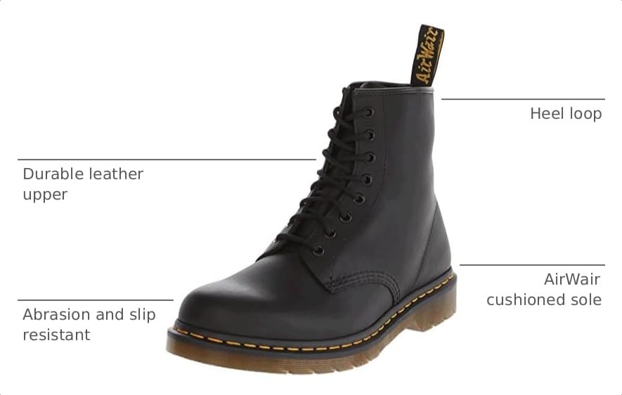 Image of Dr. Martens Unisex 1460 Leather 8 Eye Boot