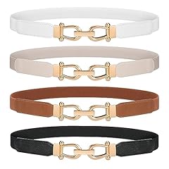 B-light Beige+black+white+dark Brown-gold Buckle