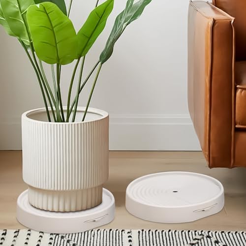 Support pour pots avec roulettes : plateau mobile de transport de fleurs - 3