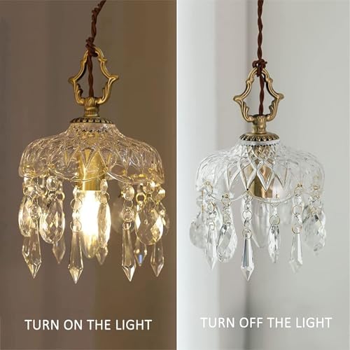 Lámpara de techo de gota de cristal para iluminar mesa 5