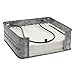Stonebriar Rustic Silver Galvanized Metal Table Top Napkin Holder, Decorative Napkin Tray for Dining Table and Kitchen, Unique Tissue Dispenser for Bathroom, Horizontal Display