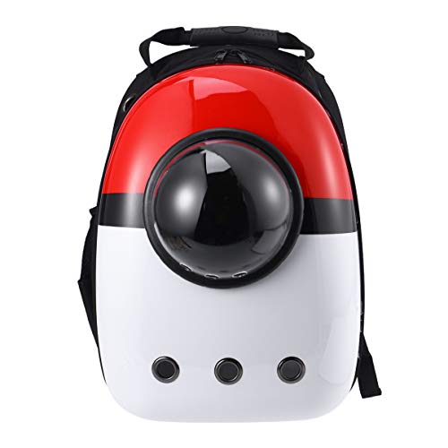Mochila para transporte de animais de estimação Tehaux com cápsula espacial e 9 saídas de ar para ga