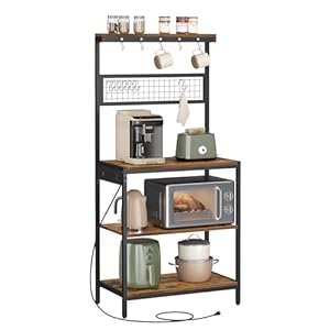 VASAGLE Bäckerregal UKKS016K01 mit Ladestation