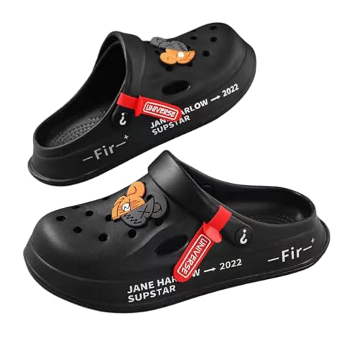 Slippers for Women Pantuflas Para Mujer Cute Smile Face Slides Sandals for Summer (8.5,Bear- D)