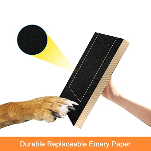 Kratzbrett für Hunde - Stressfrei Nagelpflege mit Leckerlibox - Alternative zu Krallenknipsern und -Schleifern