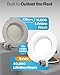Sunco 6 Pack Retrofit LED Recessed Lighting 4 Inch, 3000K Warm White, Dimmable Can Lights, Baffle Trim, 11W=60W, 660 LM, Damp Rated - ETL.