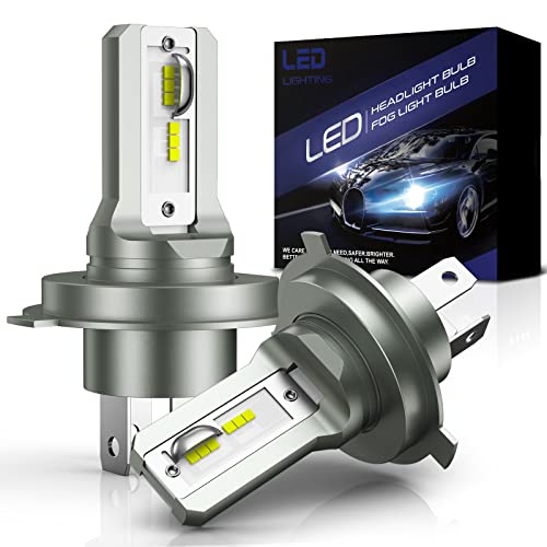 SHINYY Lampadine H4 LED Faro per Auto e Moto, 2025 Nuove 18000LM Alto Potente 12V-24V 6500K Bianco Lampade LED H4/HB2/9003 Canbus Anti Errore Abbagliante Anabbaglianti, Sostituire Alogene, 2PCS