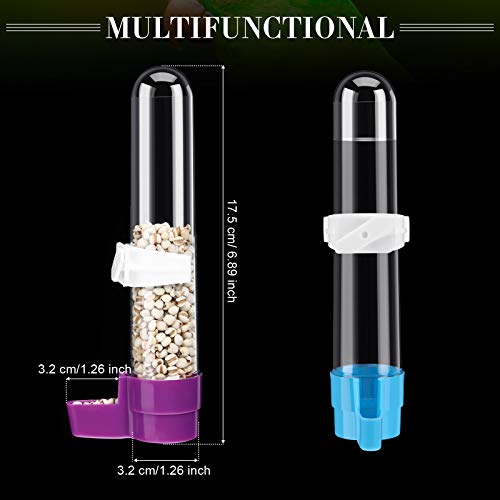 image for Weewooday 4 Pieces Automatic Bird Water Dispenser Bird Cage Waterer Fe