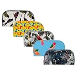 1 Ply Owls & Birds Fun Flannel Washable Kids Lunchbox Napkins 8x8 inches 5 Pack - Little Wipes (R) Flannel