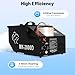 Low Lying Fog Machine, 1200W DMX Ground Dry Ice Machine, 110V 5000CFM Iron 860-1076ft² Smoke Coverage Professional Outdoor Smoke Fogger Effect w/LCD Display,Remote Control, Wire Control, for Bars