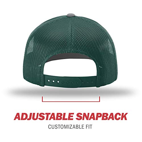 Image of Richardson 112P Patterned Snapback Trucker Hat - Custom Leather Patch Hat | No Minimals | Volume Tiered Pricing