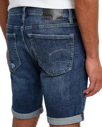 G-STAR 3301 Slim Denim Shorts, Size 29, Color Blue – Ansicht 3