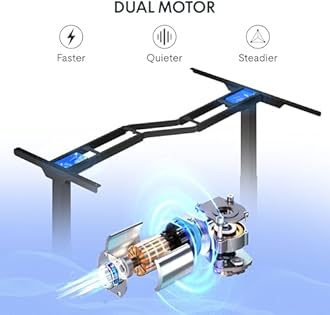 FLEXISPOT 63 inch L-Shaped Standing Desk, Electric Height Adjustable Desk, Sit Stand Large Corner Desk, Memory Preset Controller, Modern Design, Black Frame + Mahogany Top