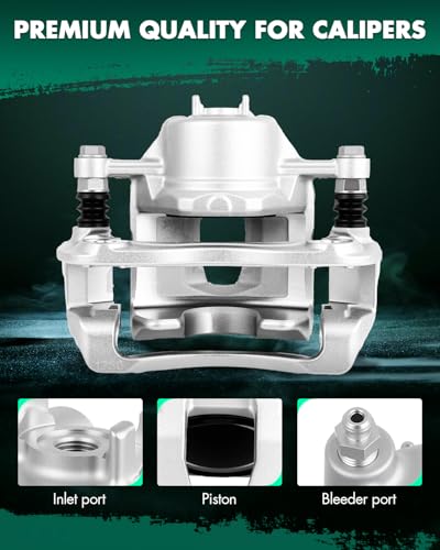 Image of SCITOO Front Passenger Disc Brake Caliper 19B6795 For Hyundai For Accent 2018-2022,For Kia For Rio 2012-2022,With Bracket 1PC