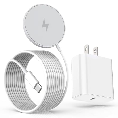 Magnetic iPhone Wireless Charger,10FT Fast Charging Apple Mag Safe Charger Wireless Charging Pad for...